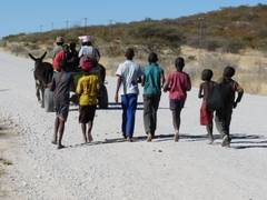 Eine Gruppe von Kindern in Südafrika