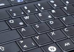 schwarze Laptop-Tastatur